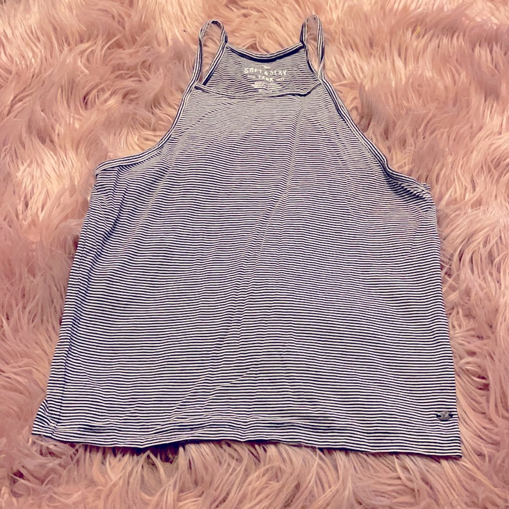 Striped halter top